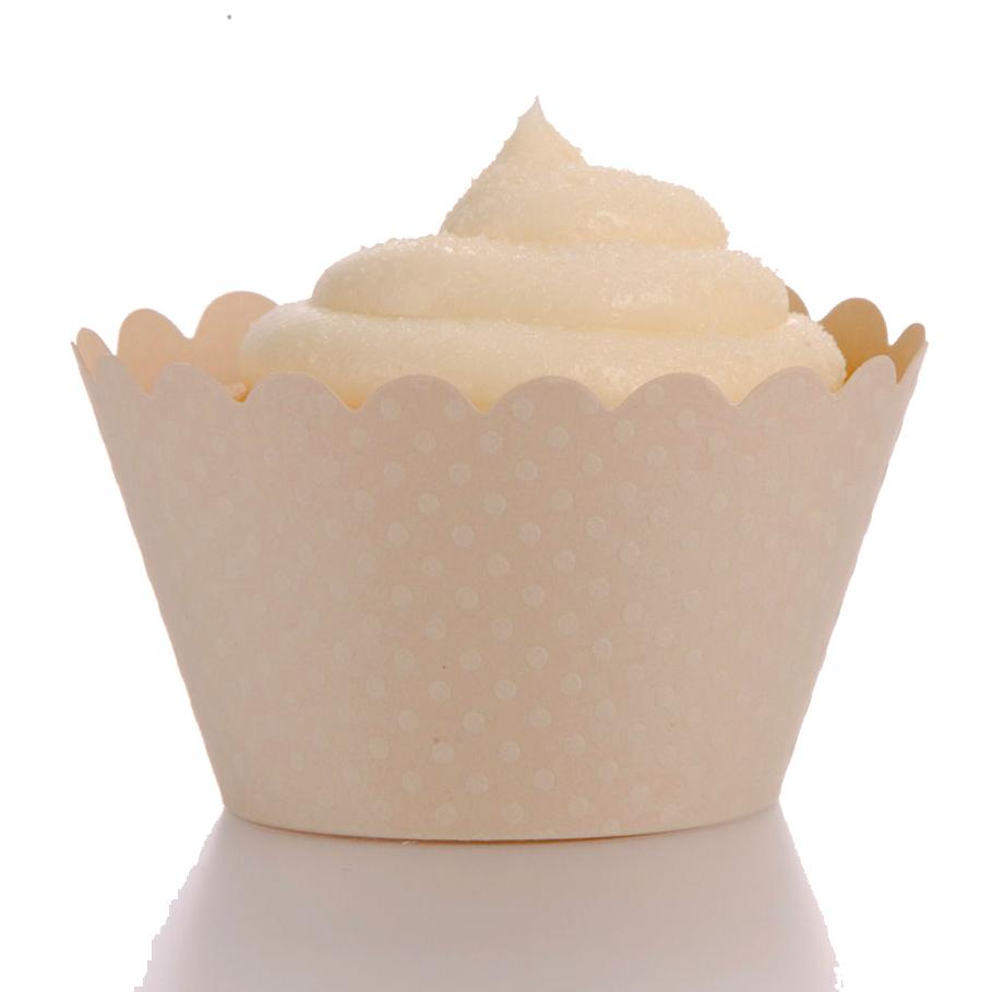 Emma Ivory Cupcake Wrappers - Pack of 12