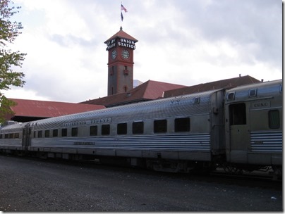 IMG_9823 California Zephyr 10-6 Sleeping Car #8449 Silver Rapids at Union Station in Portland, Oregon on October 21, 2009