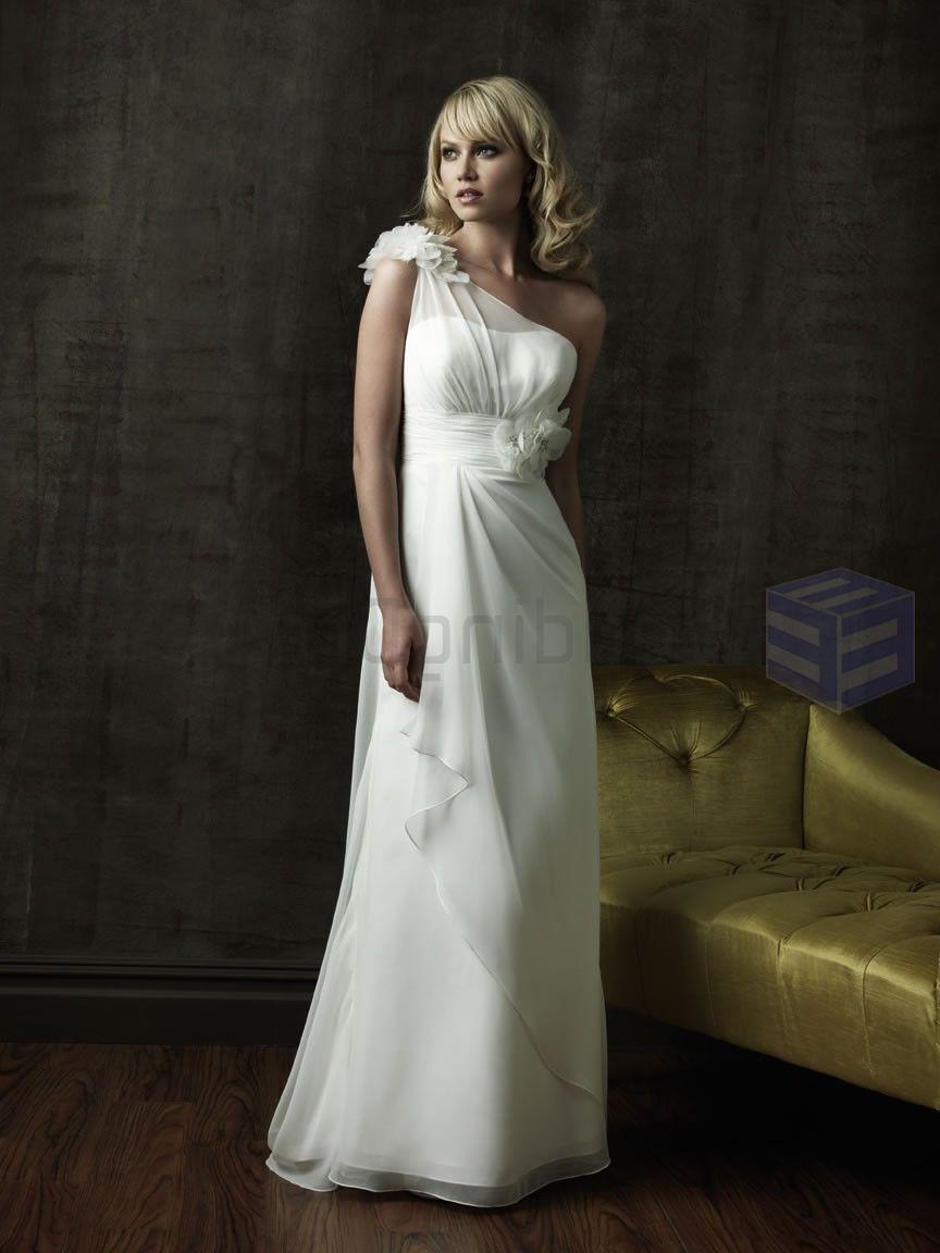 one shoulder wedding dresses