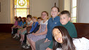 Waiting patiently for their service to begin