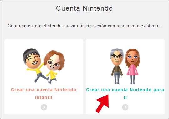 Abrir mi cuenta en Nintendo - 735