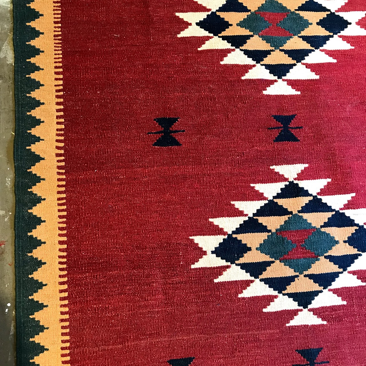 Geometric Wool Area Rug