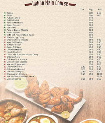 Chai Cafe menu 