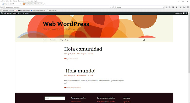 Crear un men en WordPress