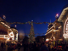 Disneyland Christmas holiday decorations