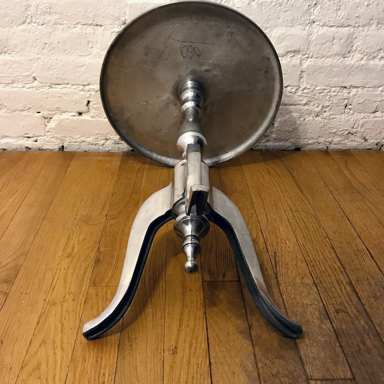 Cast Aluminum Pedestal Side Table