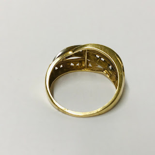 10K White & Yellow Gold Ring