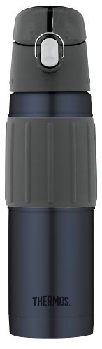 Thermos Vacuum Insulated 18-Ounce Stainless Steel Hydration Bottle, Midnight Blue