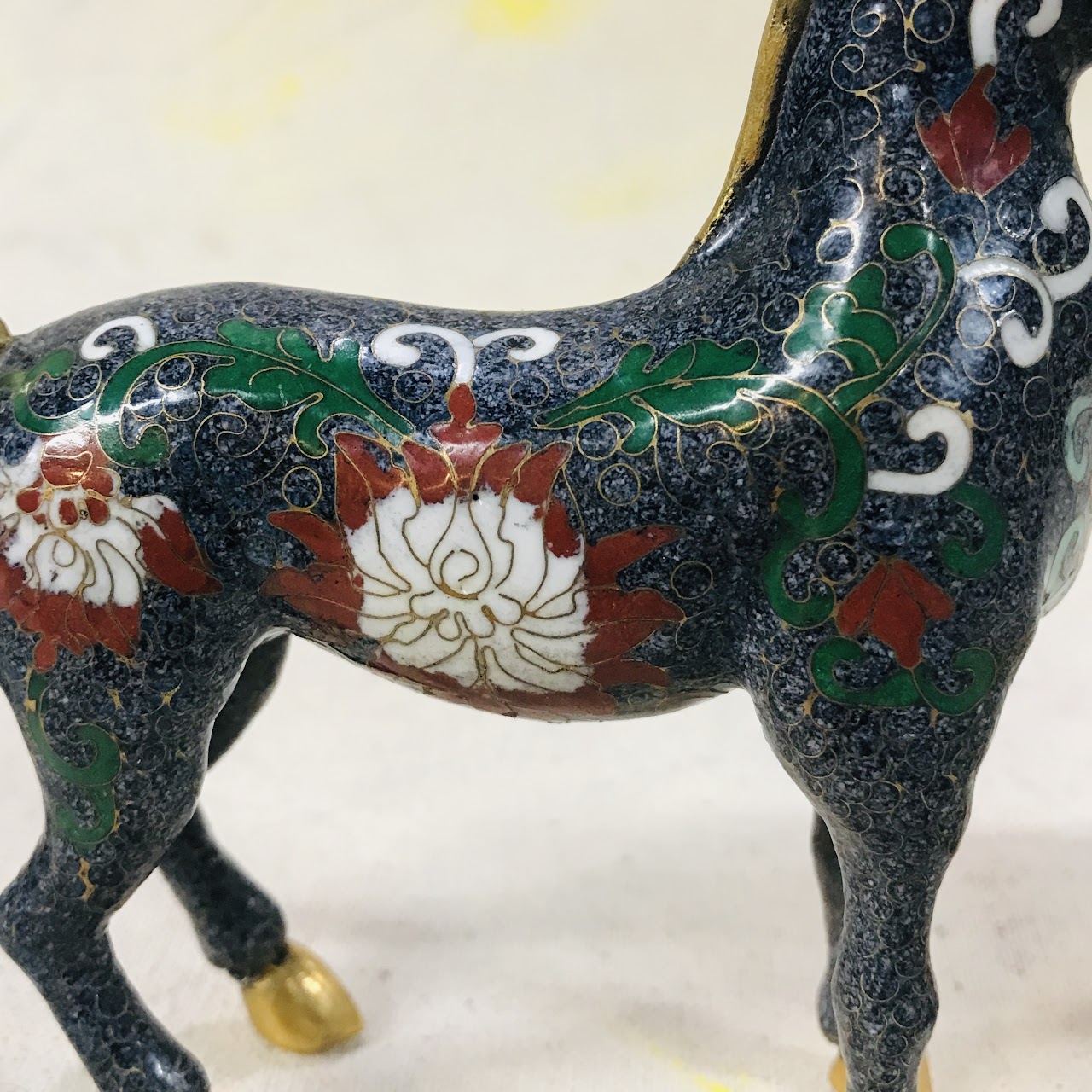 Cloisonne Small Horse Pair #1