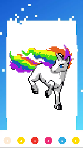 Unicorn Art Pixel - Color By Number screenshots 5