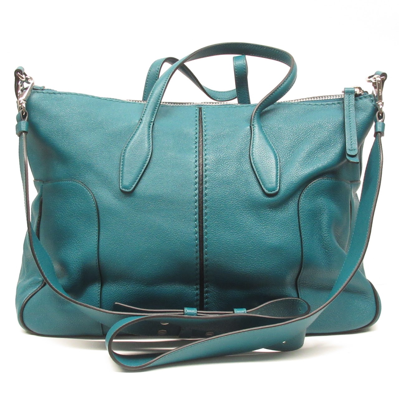 Tod's Teal Leather Crossbody Bag