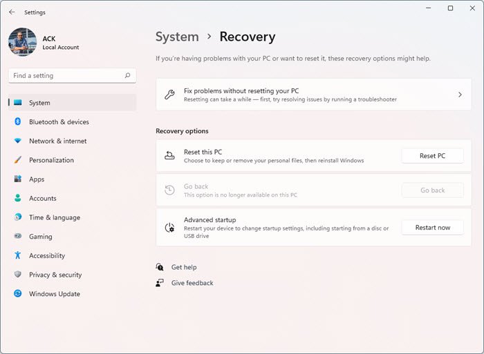 uruchom ponownie system Windows 11 w trybie awaryjnym