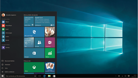 windows 10 työpöytä suomi - virallinen (c) 2015 Microsoft