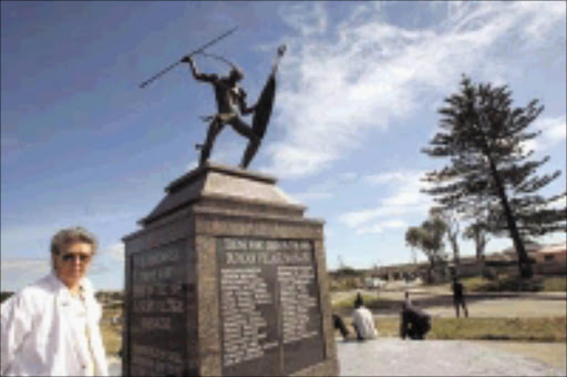 REMINDER: The commemoration symbol of soldiers killed in the Anglo-Zuluwar at Isandlwana. © Sowetan.