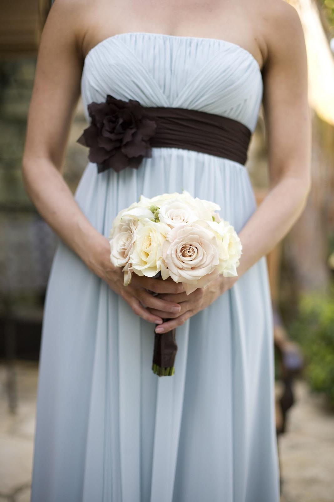 sky blue dresses accented