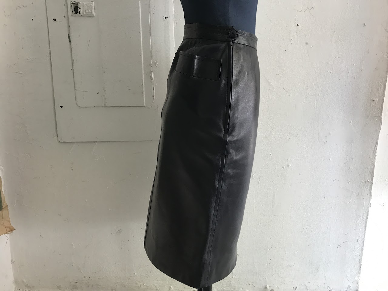 Saint Laurent Leather Skirt