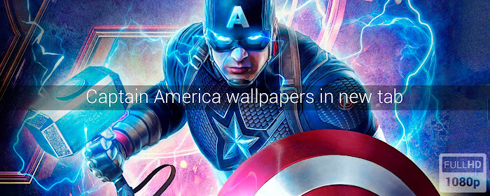 Captain America Marvel Wallpapers New Tab marquee promo image