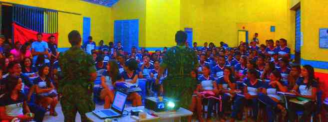 Palestra do Exército em Centro do Guilherme