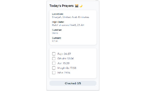 Salah Tracker: Your daily prayer companion