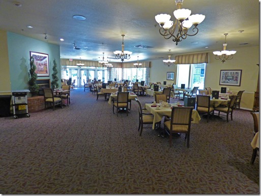 Commons Dining Room,  Brookdale Orangevale Assisted Living community 