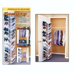 Shoes Away 30 Pair Shoe Hanging Closet Door Storage Space Saver