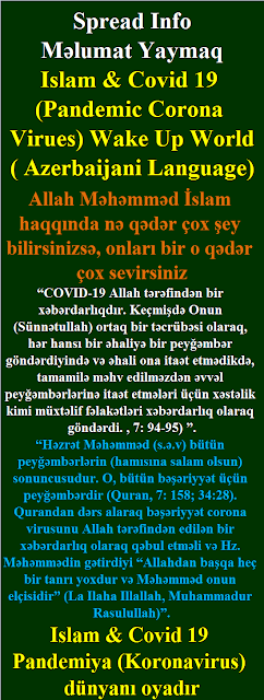 Islam & Covid 19 Azerbaijani Language Pandemiya Koronavirus dünyanı oyadır