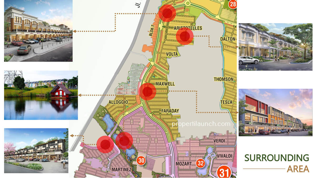 Lokasi Cluster Carson Summarecon Serpong