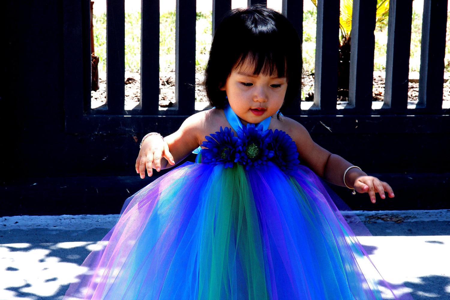 Peacock Inspired TuTu Dress