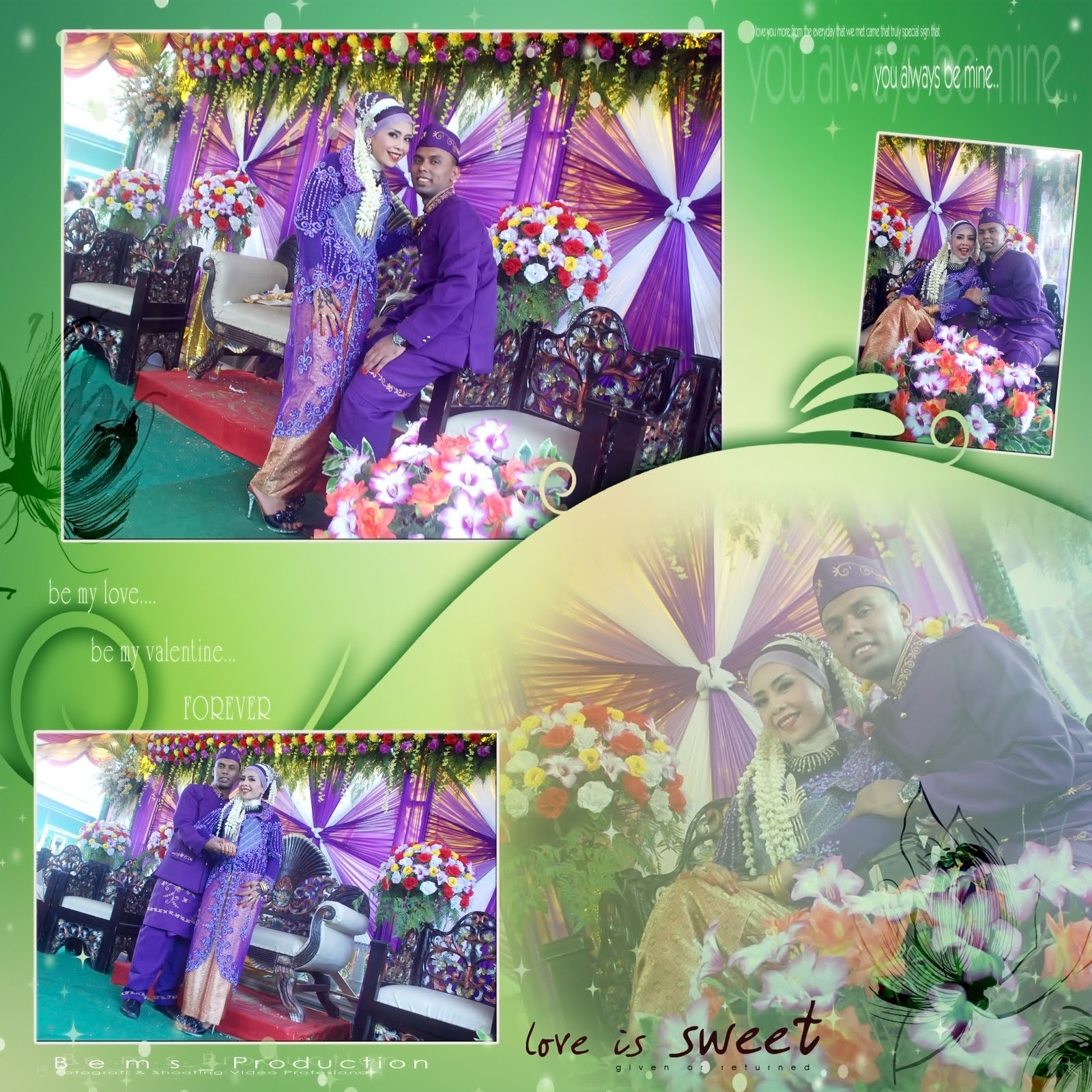 contoh foto wedding outdoor