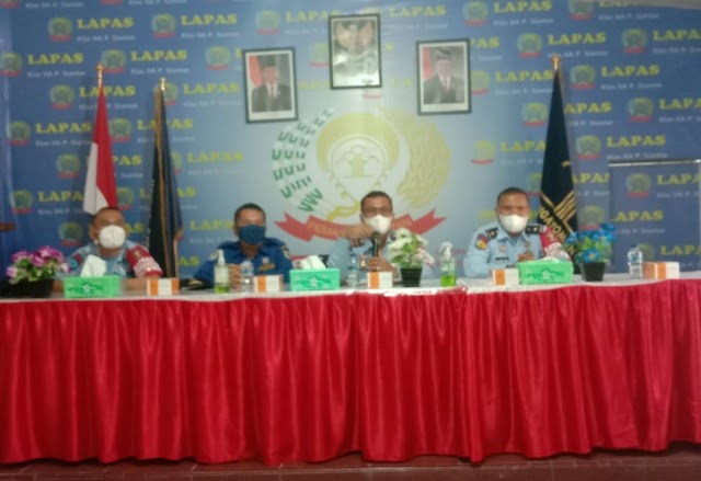 Lapas kelas IIA Pematangsiantar Bersama Damkar Kota Pematangsiantar Simulasi Antisipasi Kebakaran di Lingkup  Lapas