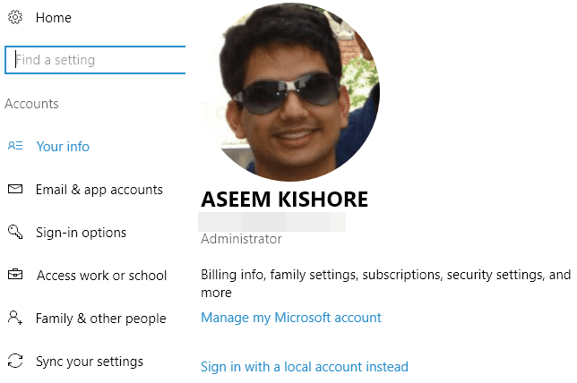 Microsoft account