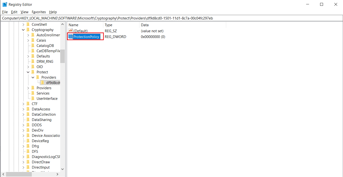 ไฟล์นโยบายการป้องกัน  วิธีแก้ไข Trusted Platform Module 80090016 Error