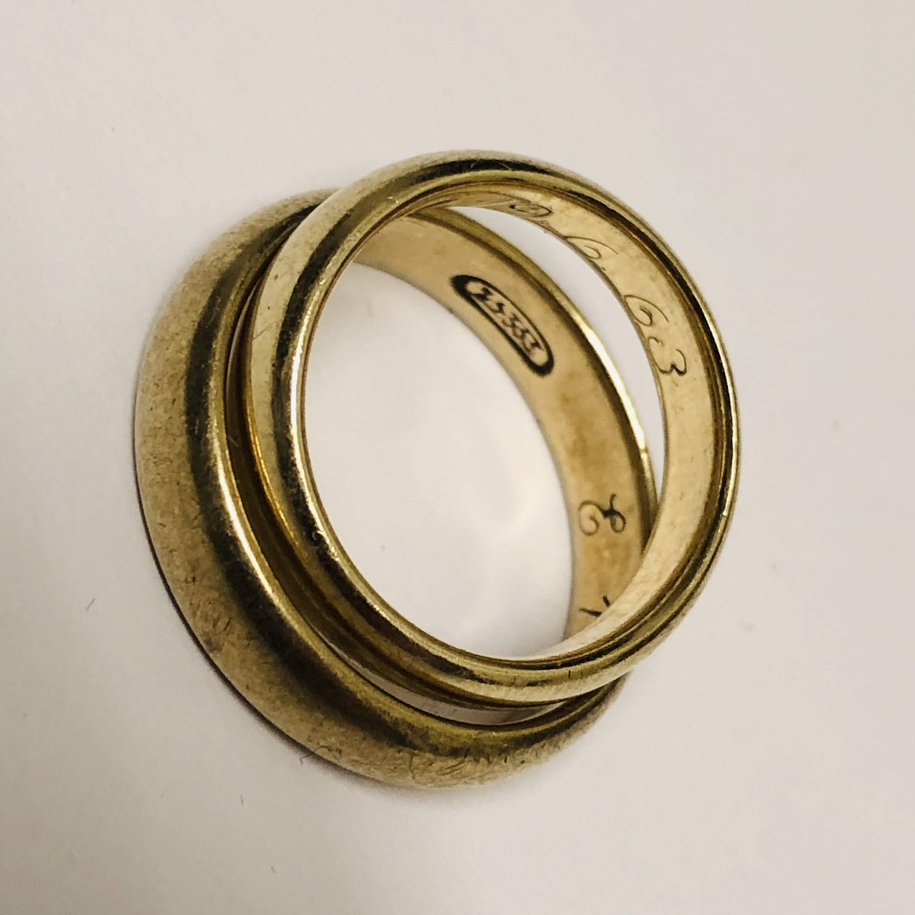 10K Gold Wedding Band Pair