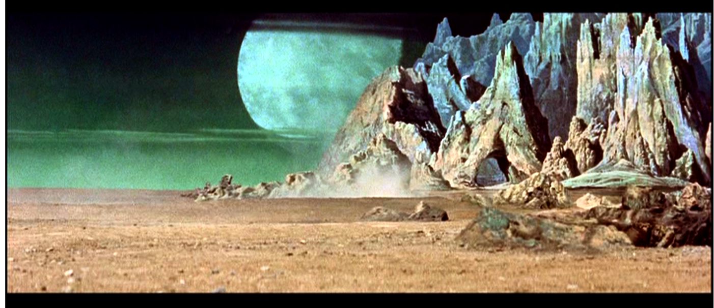 Matte Shot - a tribute to Golden Era special fx: Forbidden Planet -  Shakespeare in Space