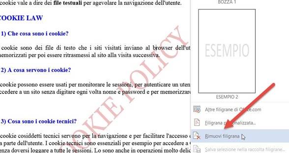 rimuovere-filigrana