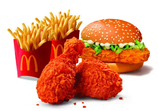 McSpicy Fried Chicken - 2 Pc + 2 Fries (M) + McSpicy Chicken Burger