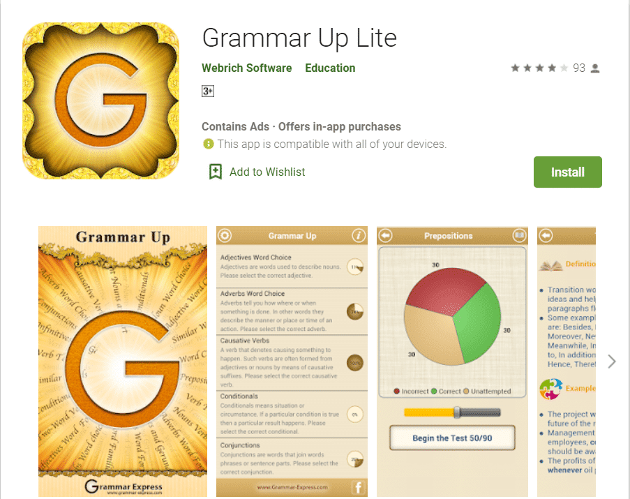 Grammer Up Lite