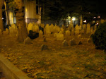 Spooky cemetery in the middle of the city