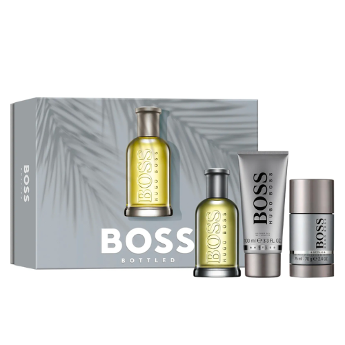 Bộ nước hoa BOSS BOTTLED FOR MEN EDT 100ML+ After Shave 100ml + Khử mùi cơ thể 75ml (Spring 23)_TGNH