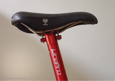 Tija folding bike LitePro seat post, saddle WTB