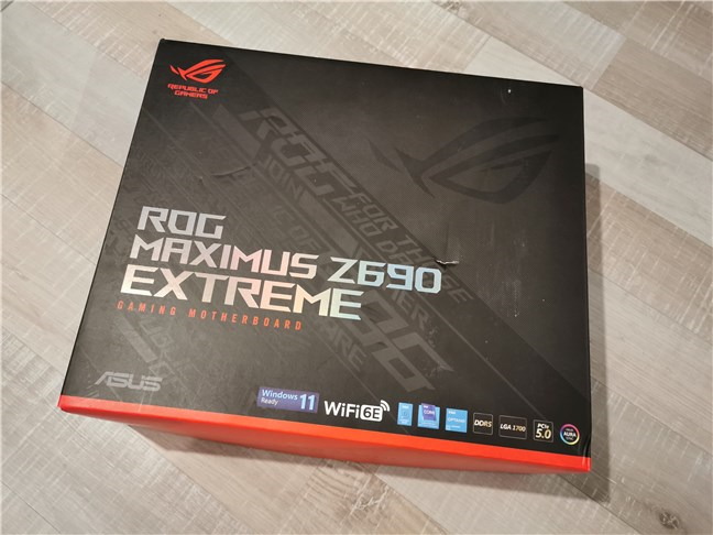 Hộp của ASUS ROG Maximus Z690 Extreme