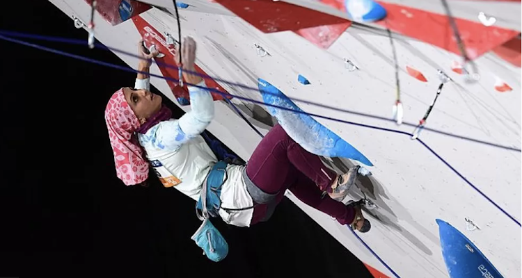 Elnaz Rekabi wore a hijab at the indoor world championships in Paris in 2016