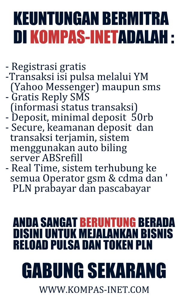 Layanan Bisnis pulsa dan token pln