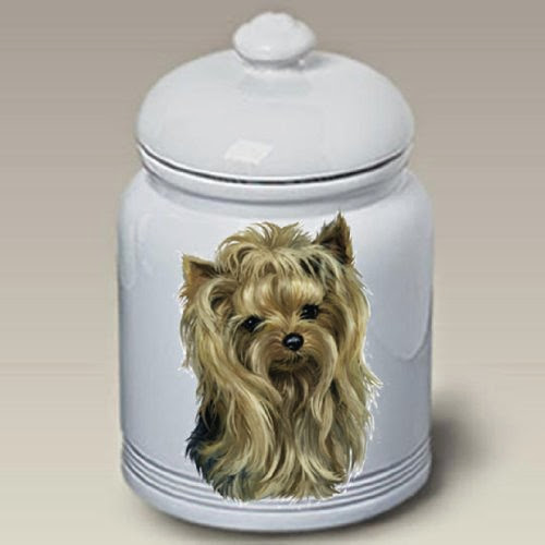  Yorkshire Terrier (Show Cut): Ceramic Treat Jar 10