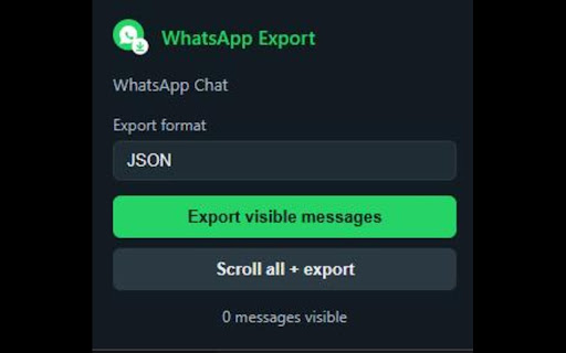 WhatsApp Web Chat Export screenshot 1