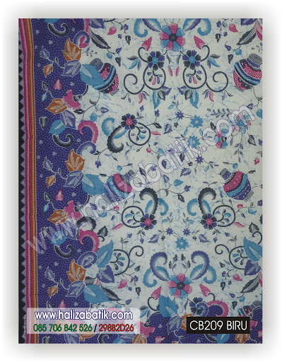 Kain Batik Model Batik, Macam Motif Batik, Batik Murah, CB209 BIRU