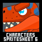 Dinosaur Character Spritesheet