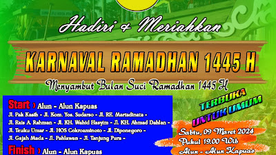 Menyambut Bulan Suci Ramadhan 1445H Melayu Kalbar Bersatu Gelar Karnaval 