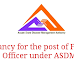 Vacancy for the post of Finance Officer under ASDMA