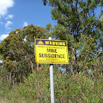 Warning cracked and harsh Roads due to Mine Subsidence (357698)